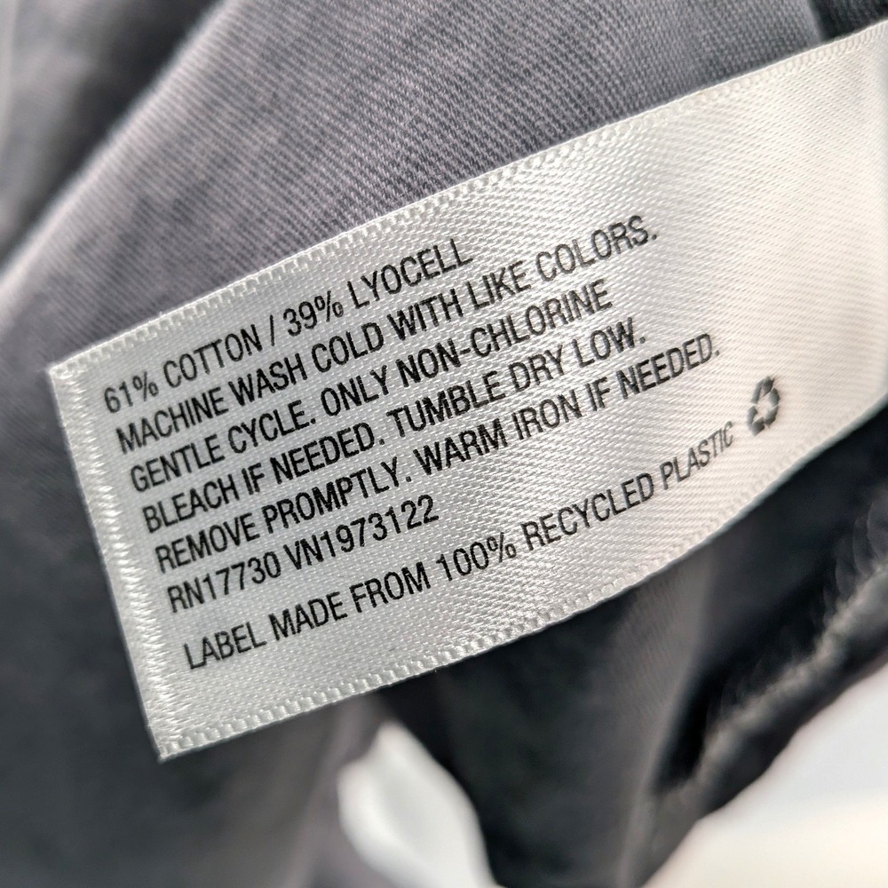 Lyocell Utility Popover Shirt Gray Casual XS Universal Thread Oversized - Picture 4 of 7